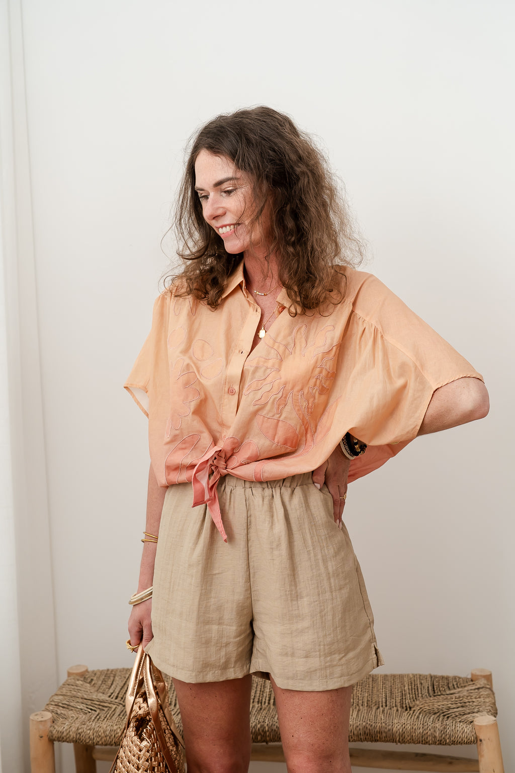 Short LAURINE beige