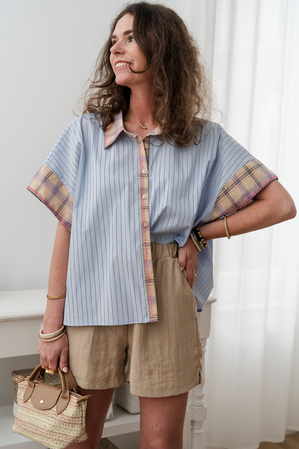 Chemise SILWENN bimatière