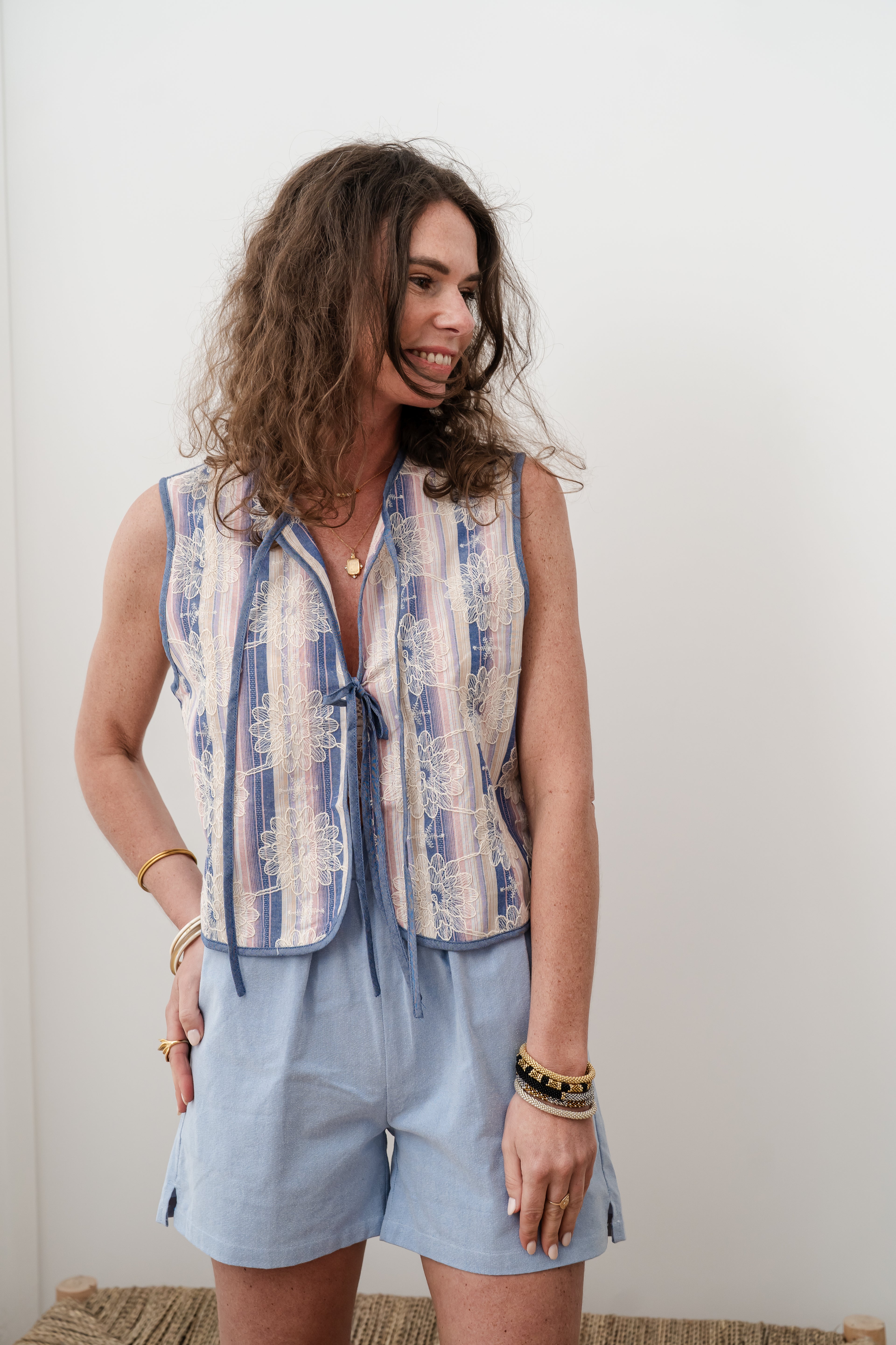 Short ALEXANDRA bleu