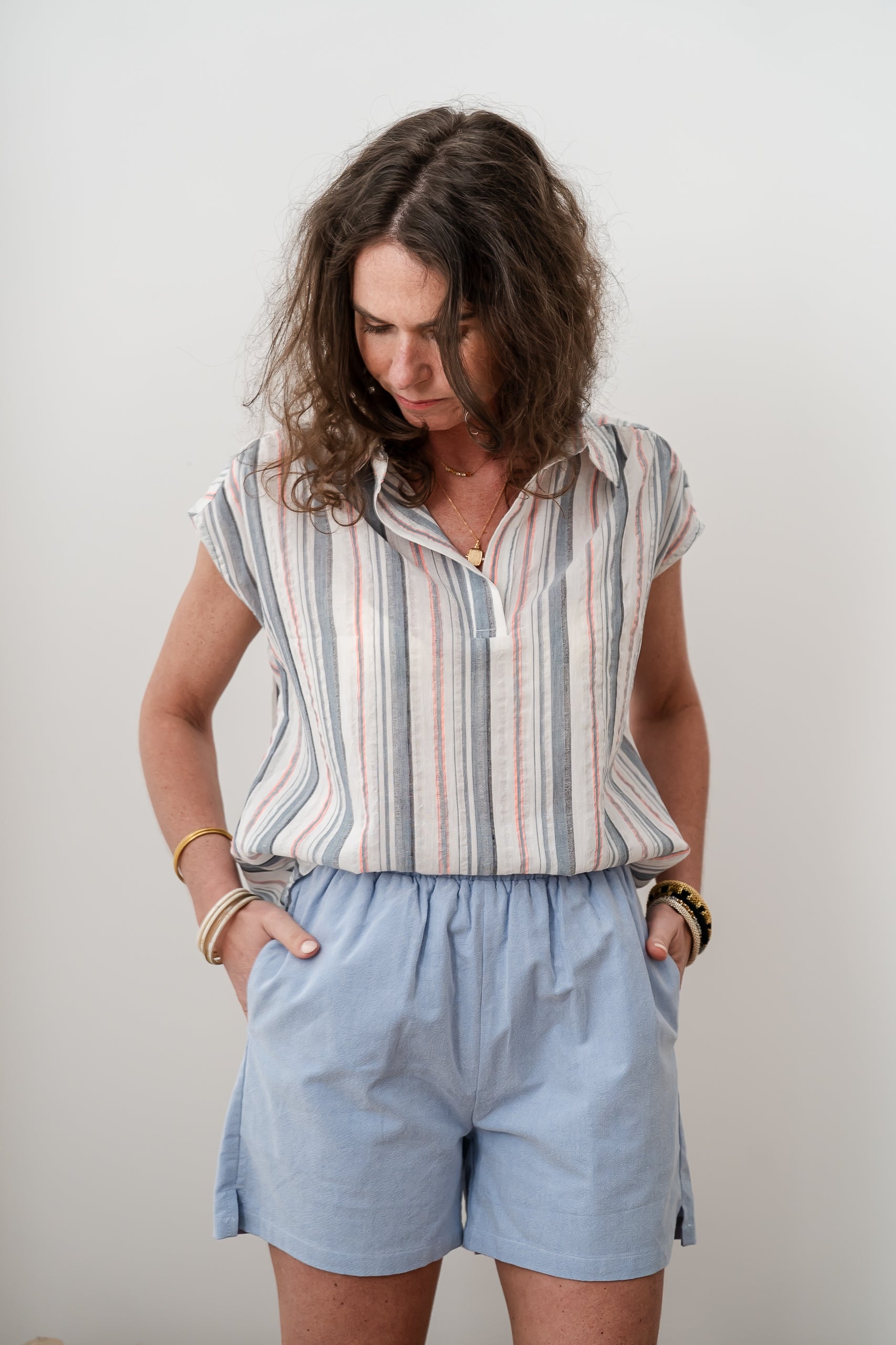 Short ALEXANDRA bleu