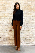 Pantalon SONNY en velours camel