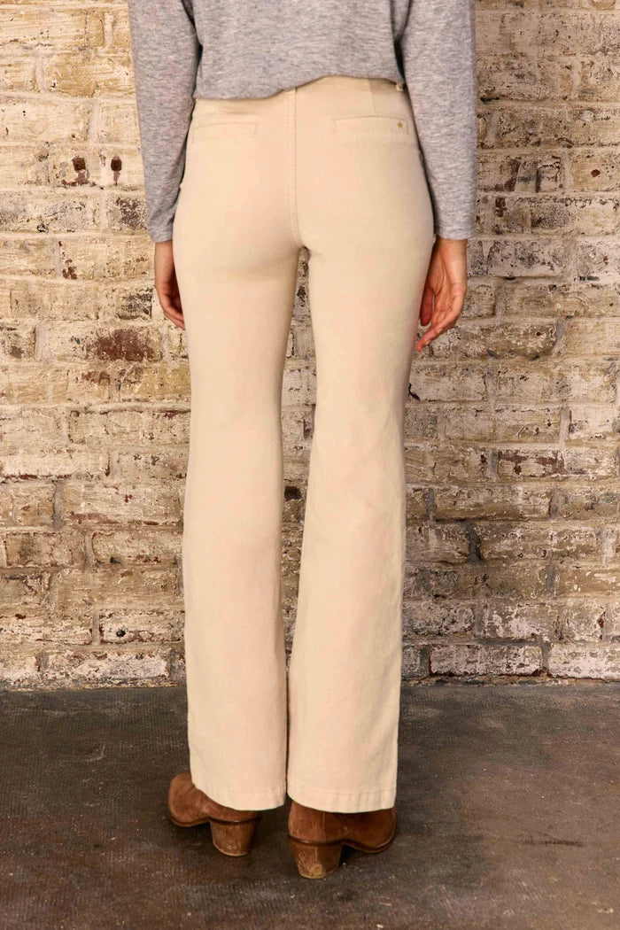 Pantalon SONNY en velours écru