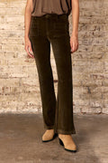 Pantalon SONNY en velours kaki