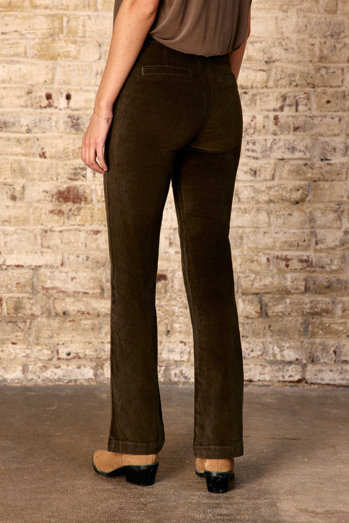 Pantalon SONNY en velours kaki