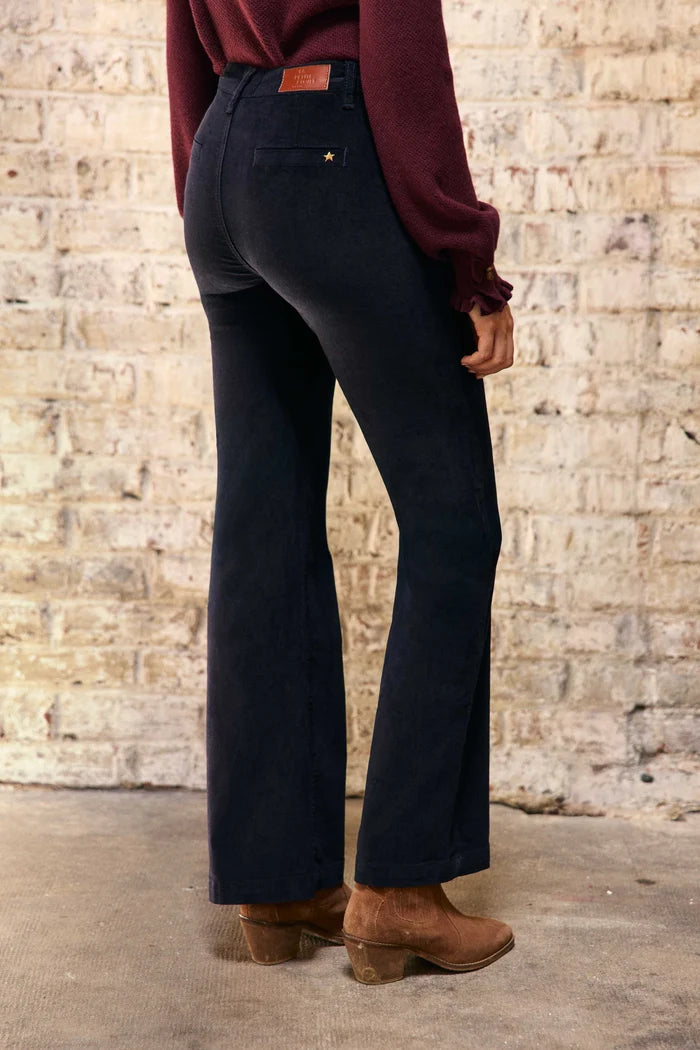 Pantalon SONNY en velours marine